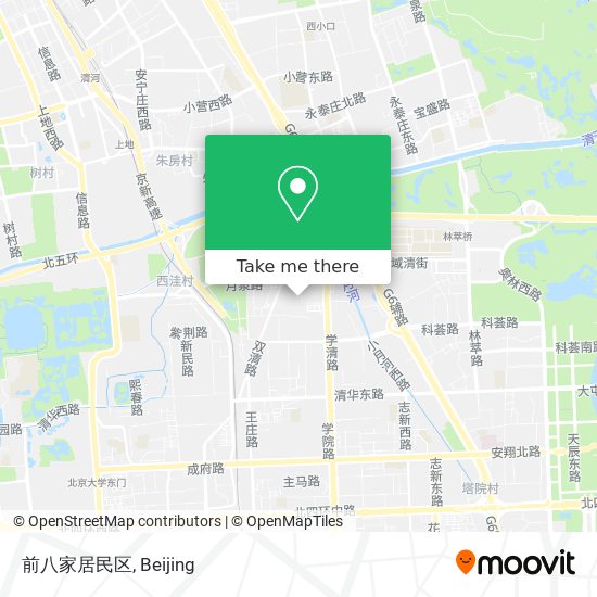 前八家居民区 map