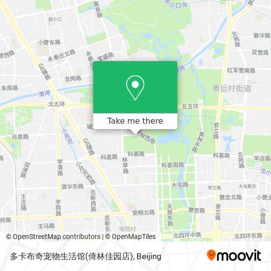 多卡布奇宠物生活馆(倚林佳园店) map
