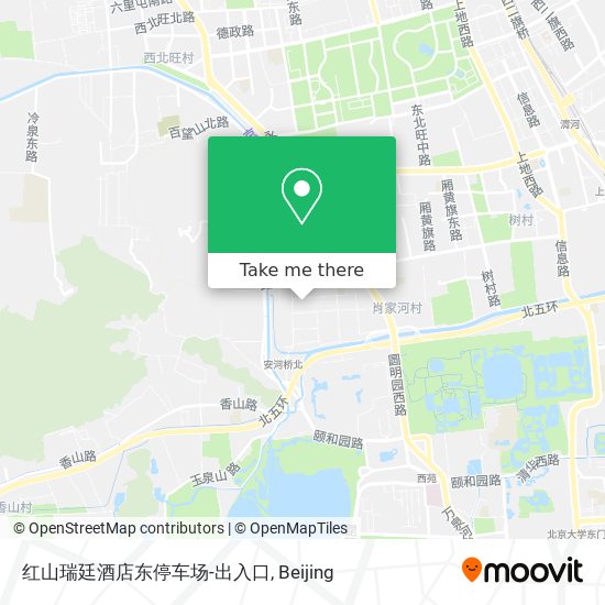 红山瑞廷酒店东停车场-出入口 map