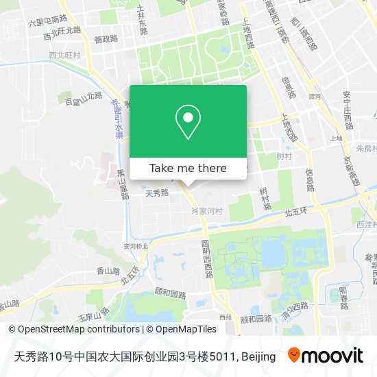 天秀路10号中国农大国际创业园3号楼5011 map