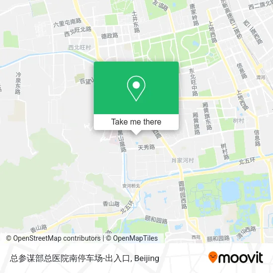 总参谋部总医院南停车场-出入口 map