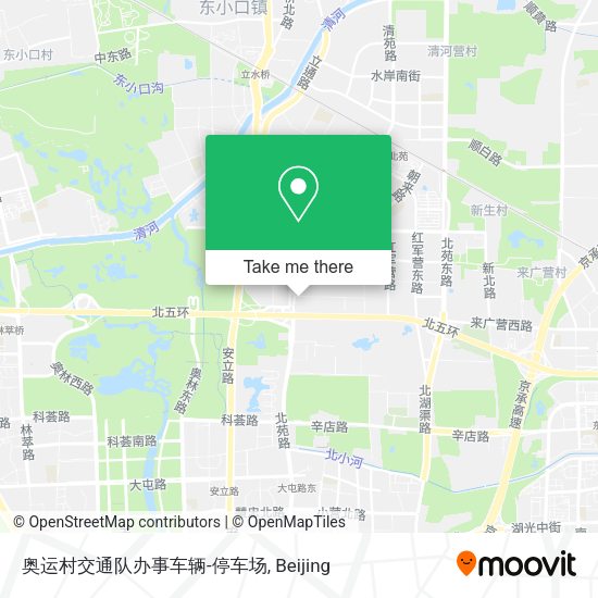奥运村交通队办事车辆-停车场 map