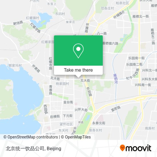 北京统一饮品公司 map