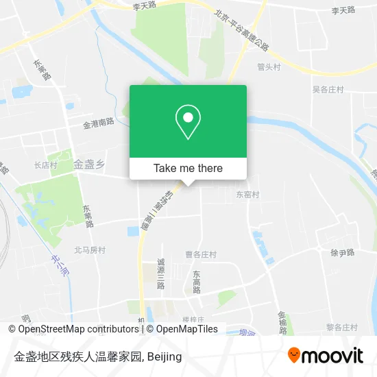 金盏地区残疾人温馨家园 map