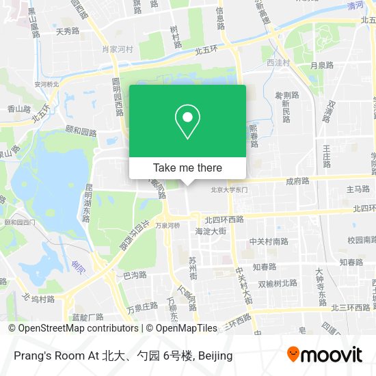 Prang's Room At 北大、勺园 6号楼 map