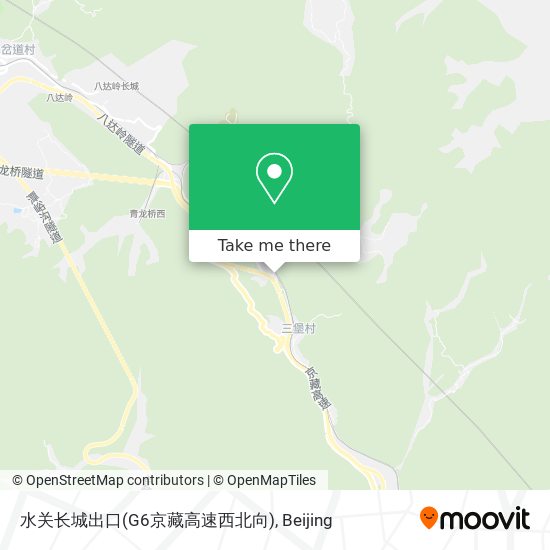 水关长城出口(G6京藏高速西北向) map