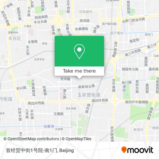 首经贸中街1号院-南1门 map