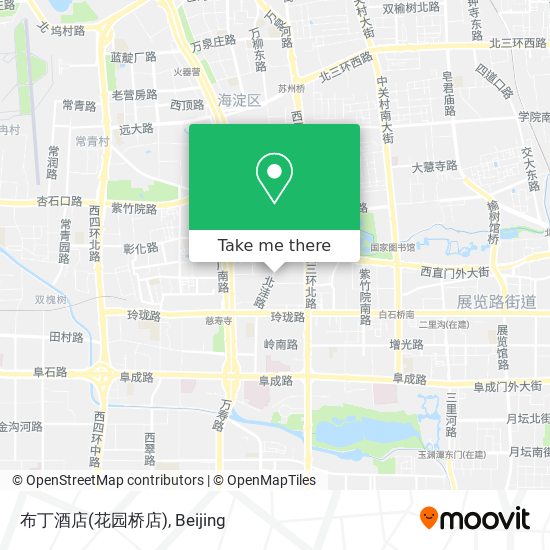 布丁酒店(花园桥店) map