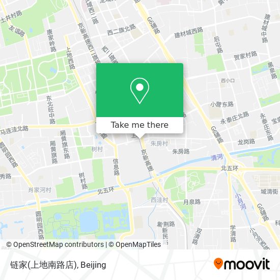 链家(上地南路店) map