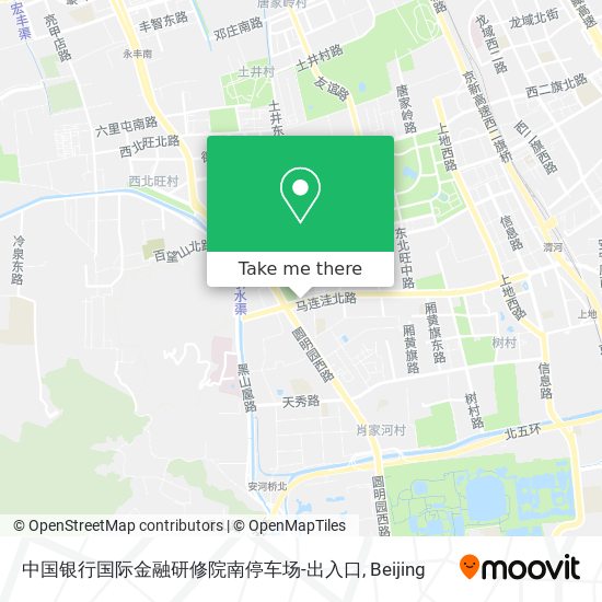 中国银行国际金融研修院南停车场-出入口 map