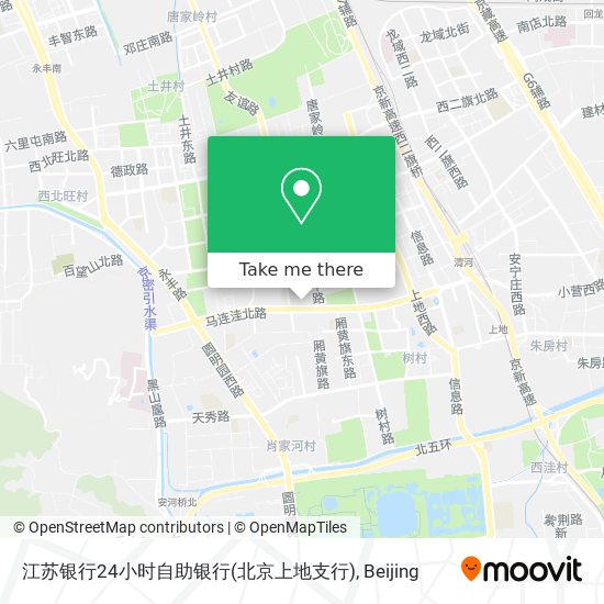 江苏银行24小时自助银行(北京上地支行) map