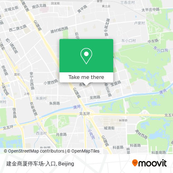 建金商厦停车场-入口 map