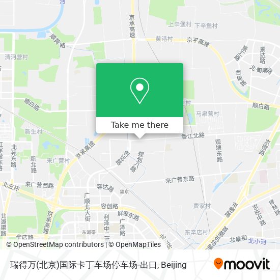 瑞得万(北京)国际卡丁车场停车场-出口 map