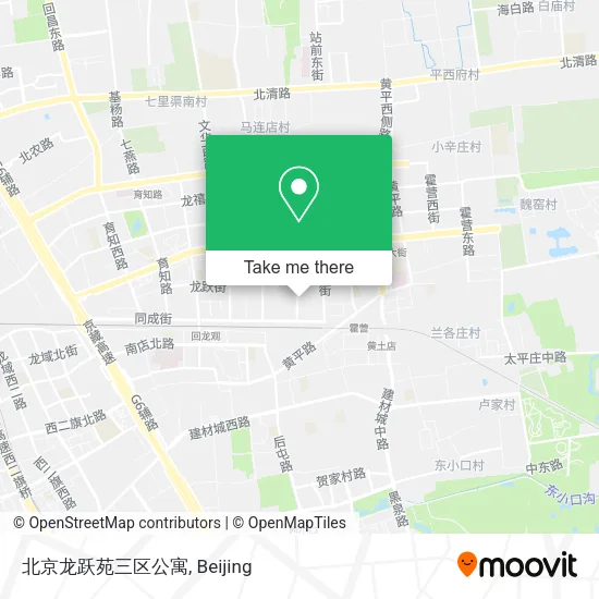 北京龙跃苑三区公寓 map