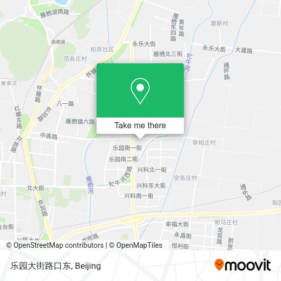 乐园大街路口东 map