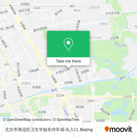 北京市海淀区卫生学校东停车场-出入口 map