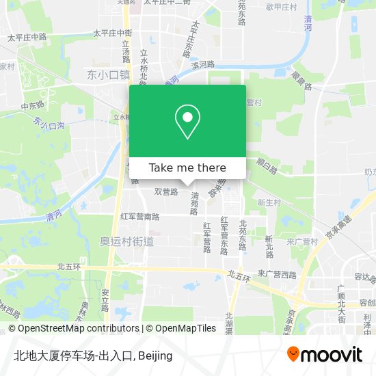 北地大厦停车场-出入口 map