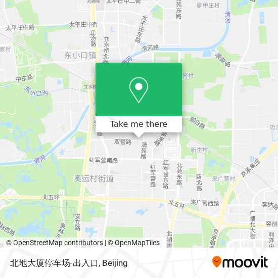 北地大厦停车场-出入口 map