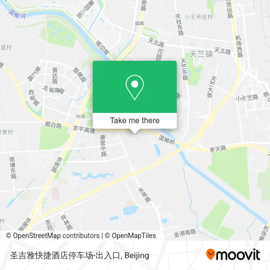 圣吉雅快捷酒店停车场-出入口 map