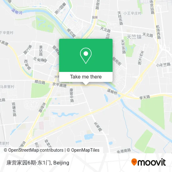 康营家园6期-东1门 map