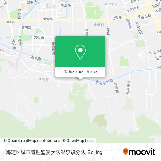 海淀区城市管理监察大队温泉镇分队 map