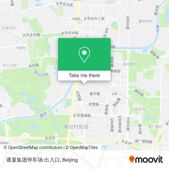 通厦集团停车场-出入口 map