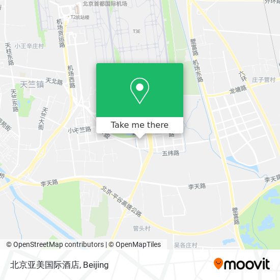 北京亚美国际酒店 map