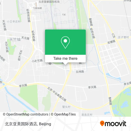 北京亚美国际酒店 map