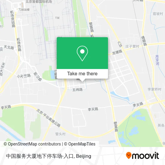 中国服务大厦地下停车场-入口 map