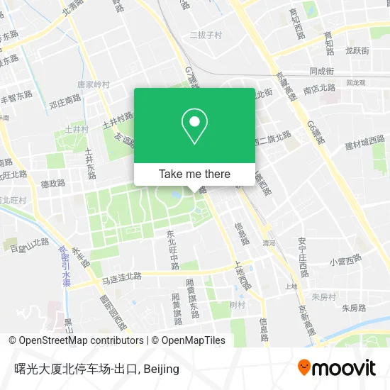 曙光大厦北停车场-出口 map