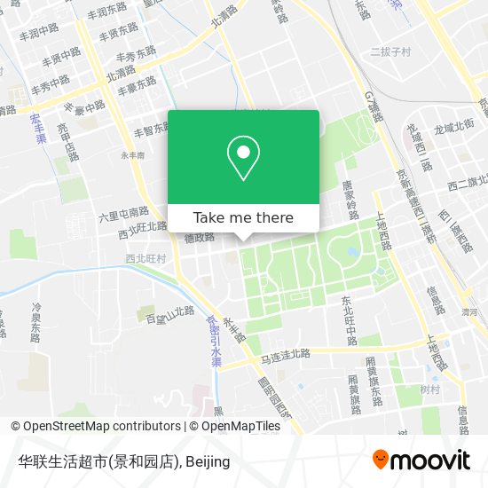 华联生活超市(景和园店) map