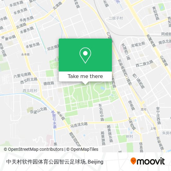 中关村软件园体育公园智云足球场 map