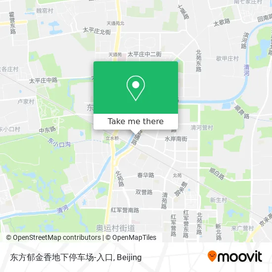 东方郁金香地下停车场-入口 map