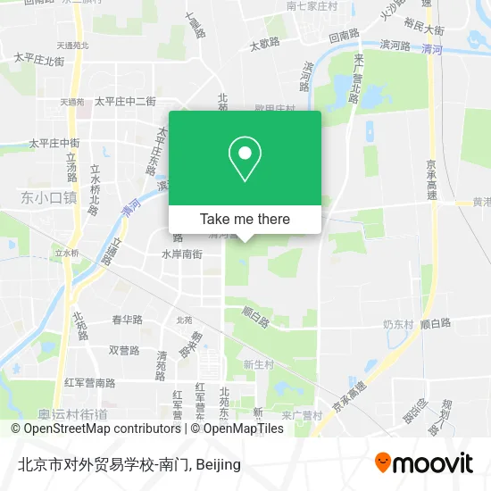 北京市对外贸易学校-南门 map