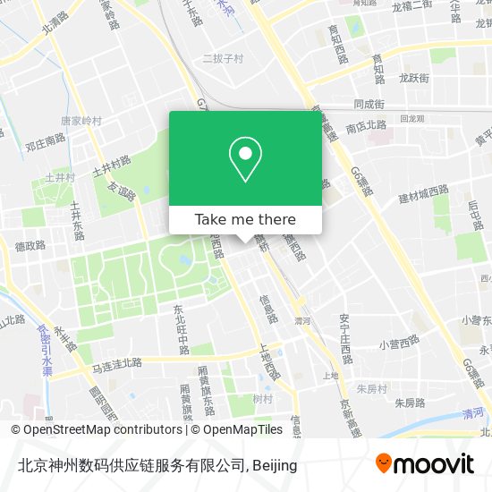 北京神州数码供应链服务有限公司 map