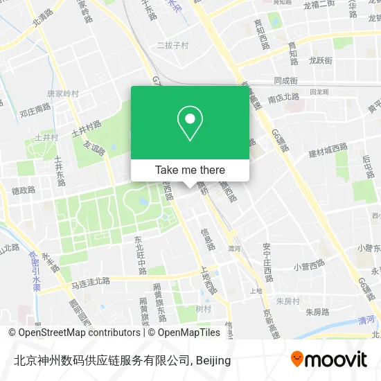北京神州数码供应链服务有限公司 map