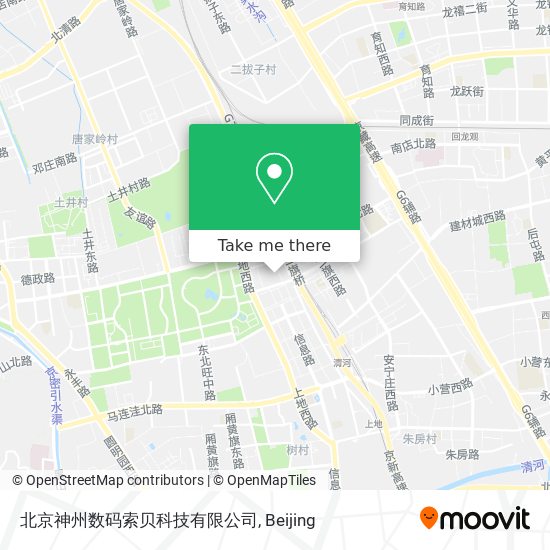 北京神州数码索贝科技有限公司 map