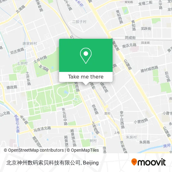 北京神州数码索贝科技有限公司 map