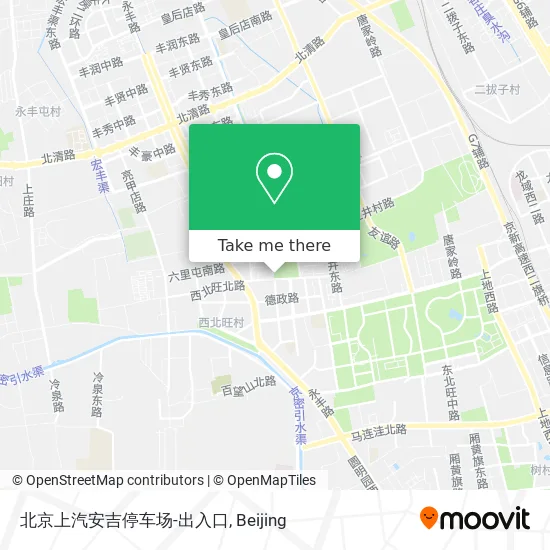 北京上汽安吉停车场-出入口 map