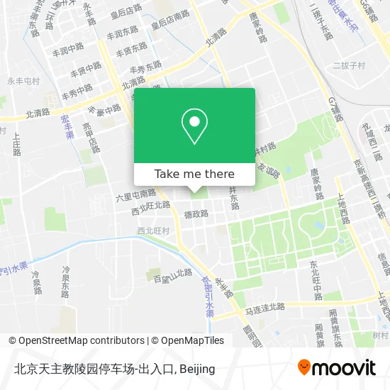北京天主教陵园停车场-出入口 map