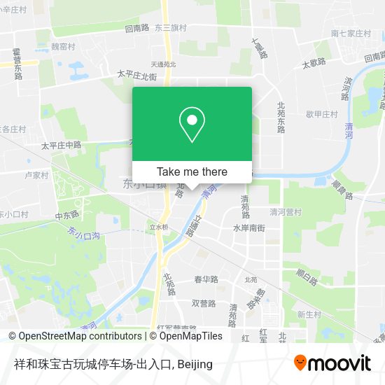 祥和珠宝古玩城停车场-出入口 map