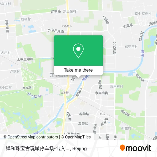 祥和珠宝古玩城停车场-出入口 map
