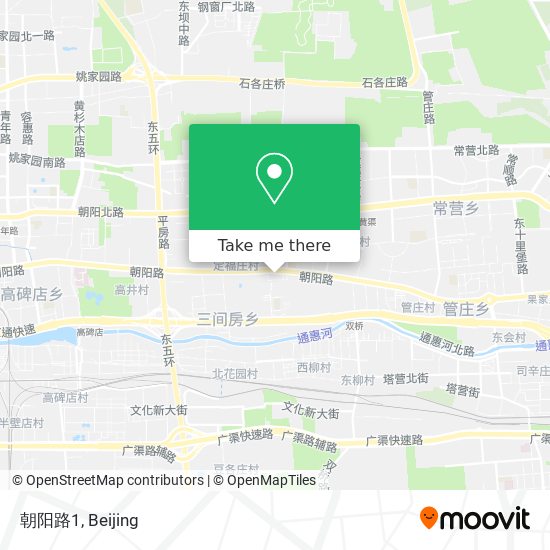朝阳路1 map