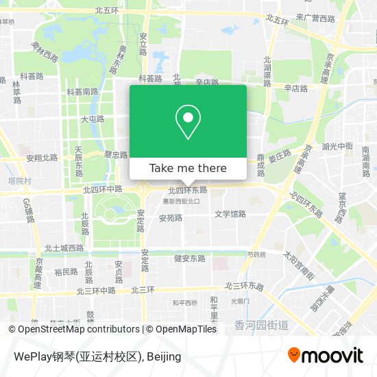 WePlay钢琴(亚运村校区) map