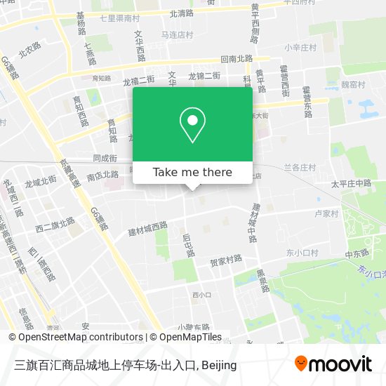 三旗百汇商品城地上停车场-出入口 map