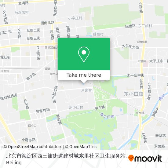 北京市海淀区西三旗街道建材城东里社区卫生服务站 map