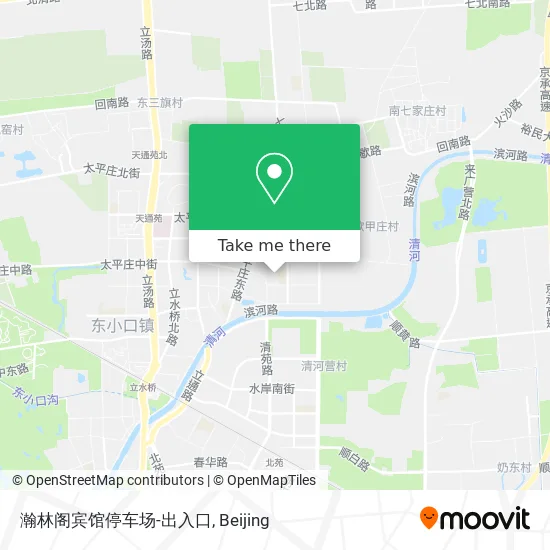 瀚林阁宾馆停车场-出入口 map