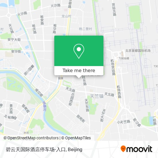 碧云天国际酒店停车场-入口 map