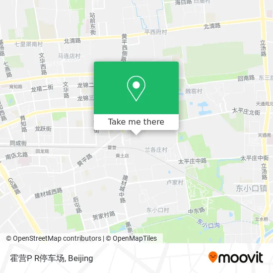 霍营P R停车场 map