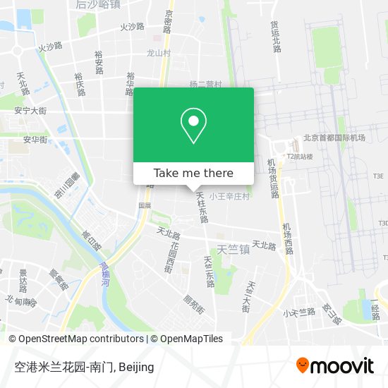 空港米兰花园-南门 map